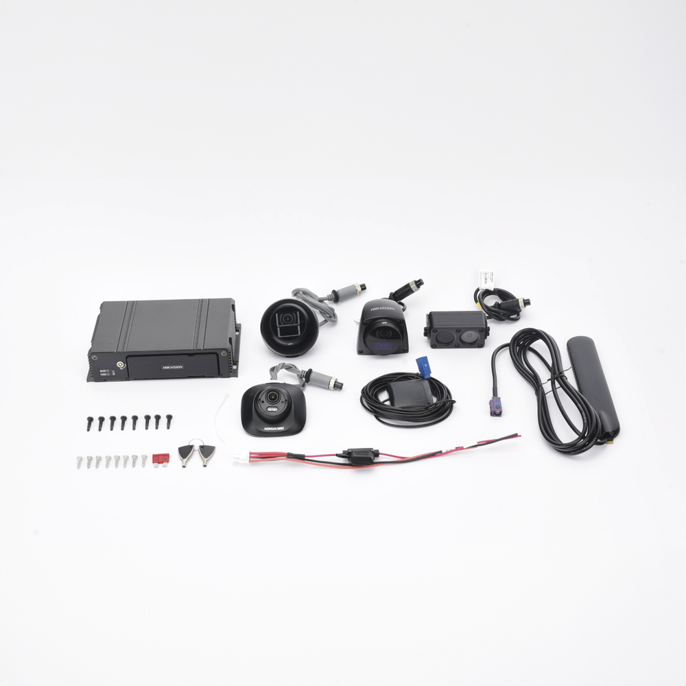 Kit DVR Móvil 4G / 2 Cámaras Interior + 2 Cámaras Exterior